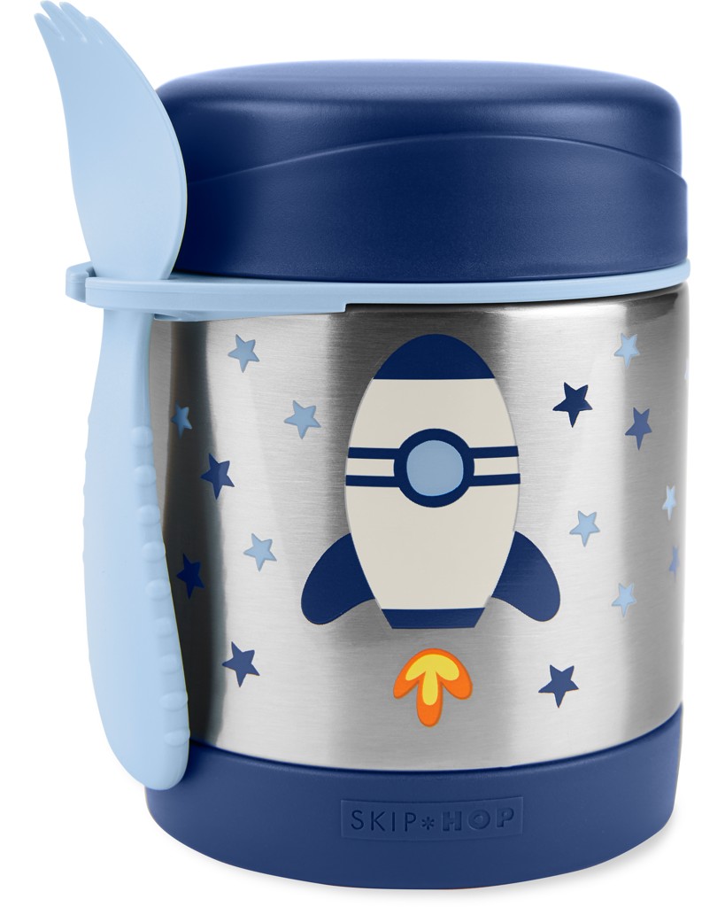 E-shop SKIPHOP SKIP HOP Spark Style Termoska na jedlo s lyžičkou/vidličkou Raketa 325 ml, 3r+
