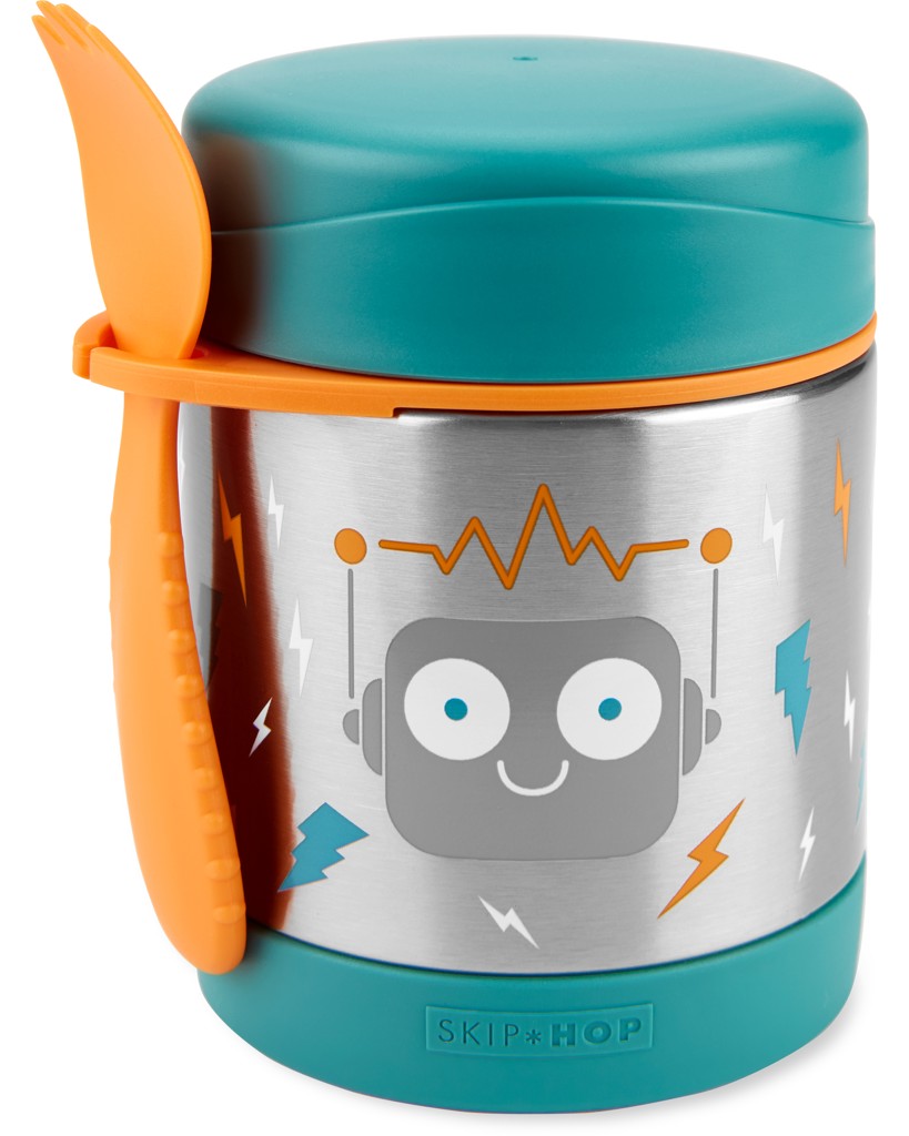 E-shop SKIPHOP SKIP HOP Spark Style Termoska na jedlo s lyžičkou/vidličkou Robot 325 ml, 3r+