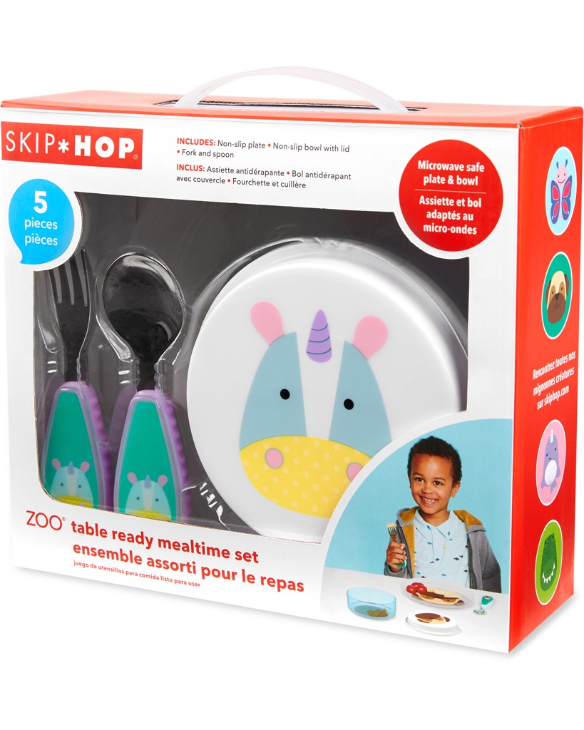 E-shop SKIPHOP SKIP HOP Zoo Set jedálenský 5 ks Jednorožec 12m+