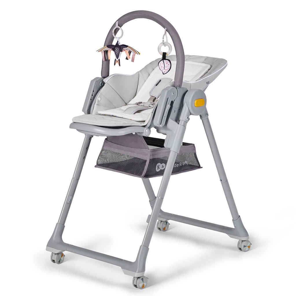 E-shop KINDERKRAFT SELECT Stolička jedálenská Lastree Grey, Premium