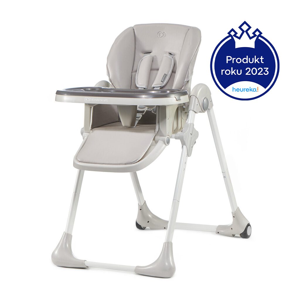 E-shop KINDERKRAFT Stolička jedálenská Yummy Grey