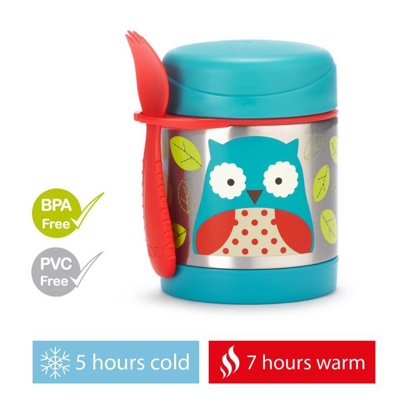 E-shop SKIPHOP SKIP HOP Zoo Termoska na jedlo s lyžičko/vidličkou Sovička 325 ml, 3r+