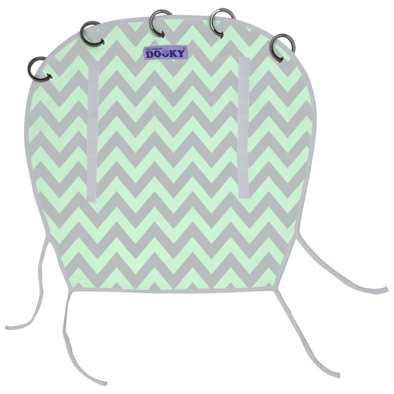 E-shop Dooky Clona Reversible Mint/Grey Chevron