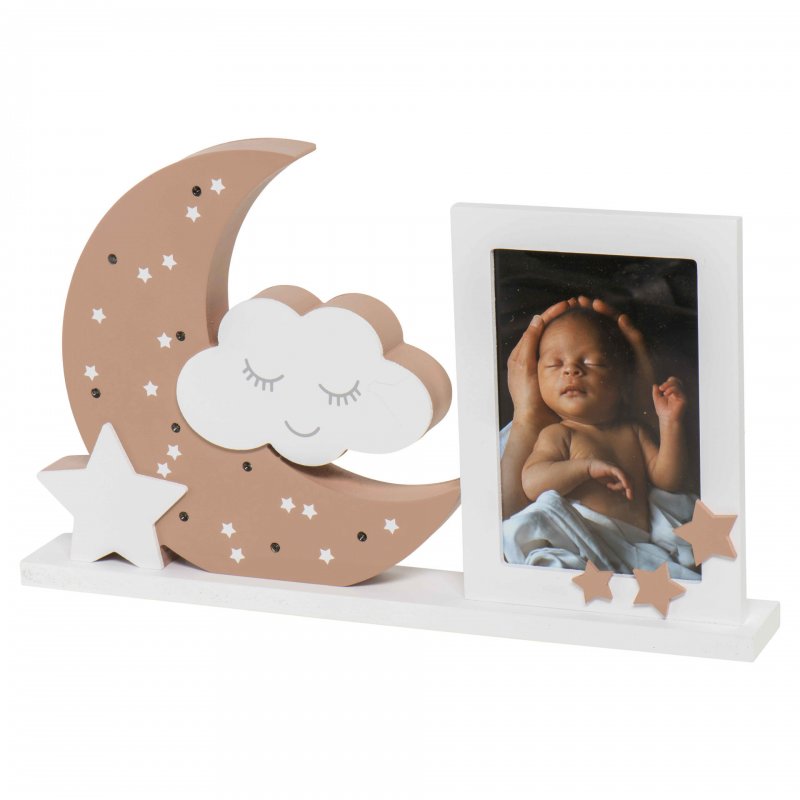 E-shop Dooky Rámček na fotografiu s LED osvetlením Moonlight Frame Brown