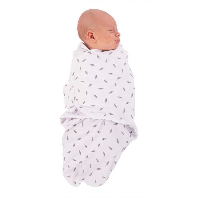E-shop Bo Jungle Zavinovačka B-Wrap SMALL Grey Feathers