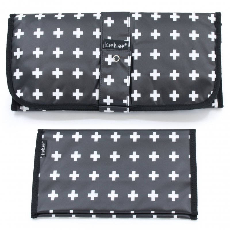 E-shop KipKep Prebaľovací set NAPPER COMBI-SET Crossy Black (bavlna)