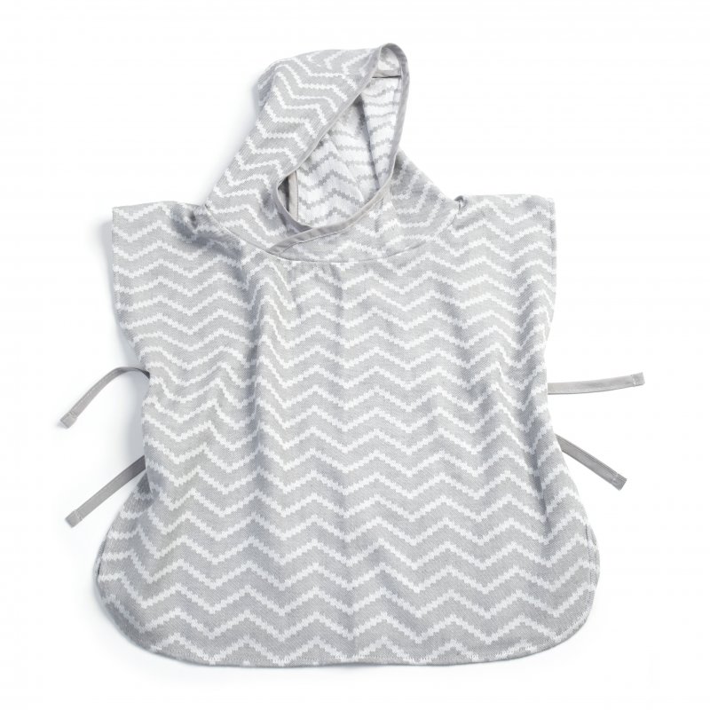 E-shop KipKep Mušelínové PONCHO M Silver Grey