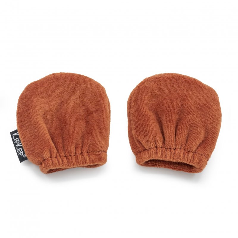 E-shop KipKep Detské rukavice proti poškriabaniu MITTENS Rusty Spice