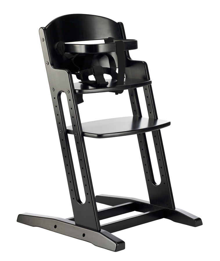 E-shop Baby Dan Drevená jedálenská stolička BabyDan DanChair Black