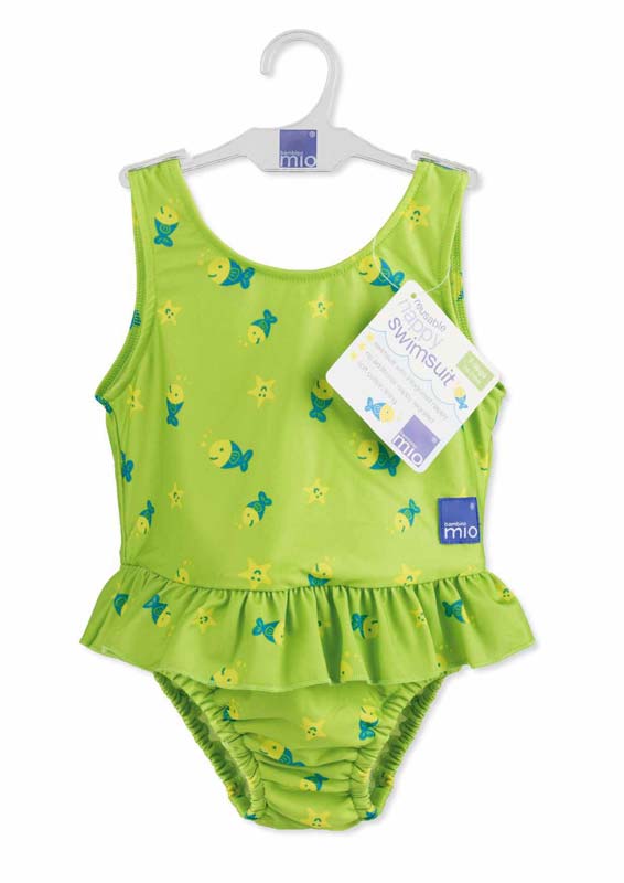 E-shop Bambino Mio Dievčenské celé plavky Lime Fish Veľ. Xl
