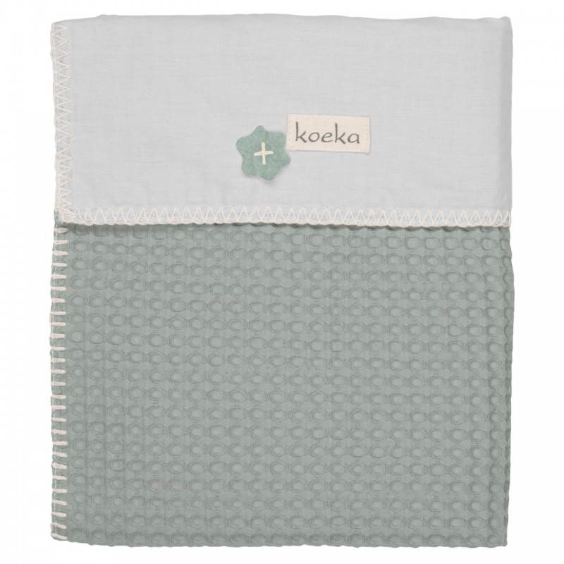 E-shop Koeka Deka Antwerp 75x100, waffle/flanel, sapphire/silver grey