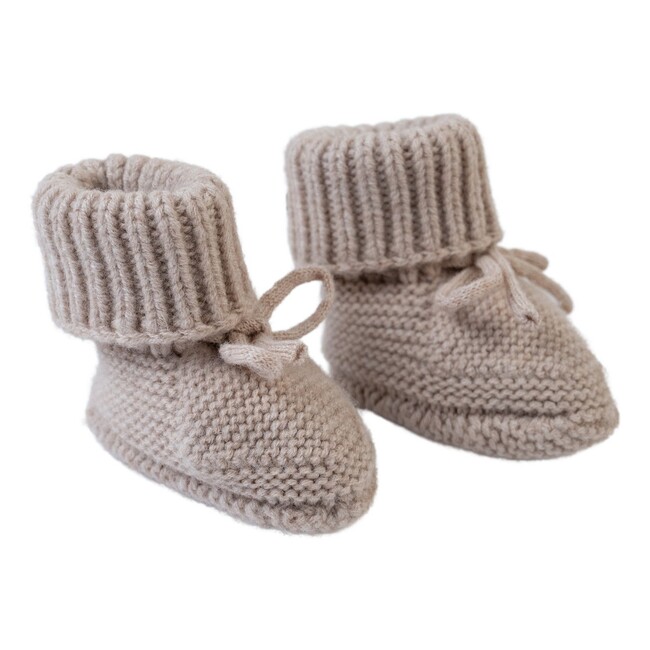 E-shop LODGER Slipper Folklore Merino Wool 0-6m farba:beige