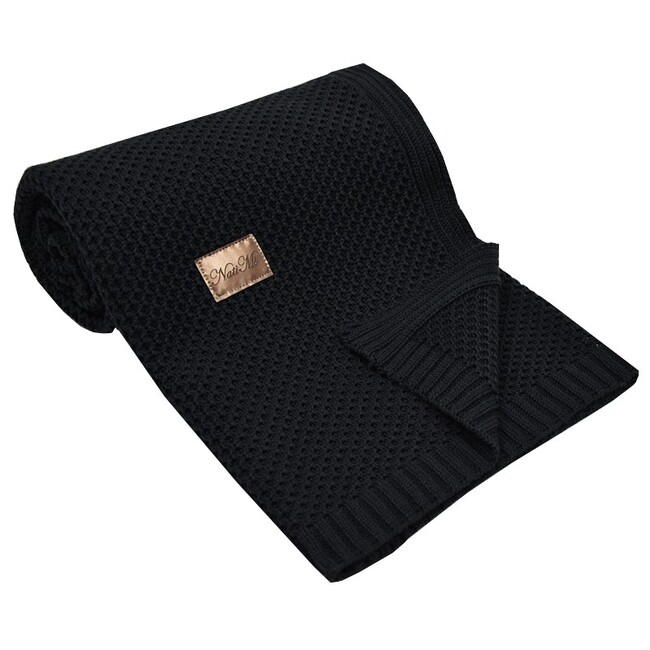 E-shop Natimi KOC-10 Bavlnená dečka farba:black