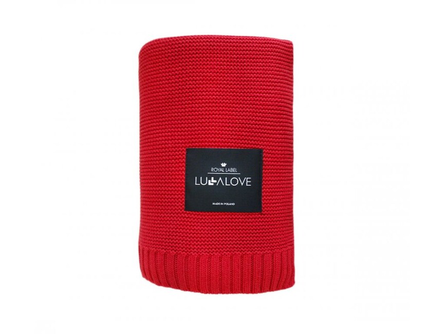 E-shop Lullalove Bambusová dečka 80x100cm farba:červená