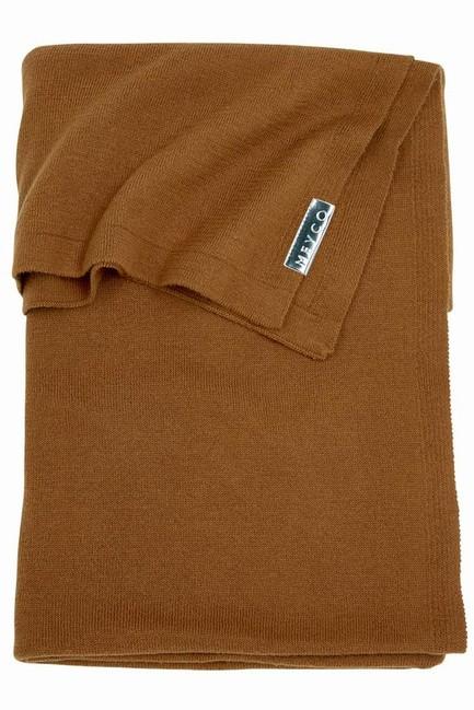E-shop Meyco deka do kočíka Knit basic 75x100 cm farba:camel