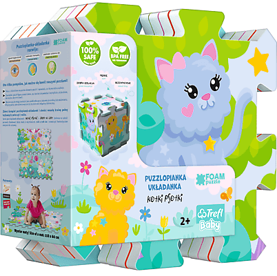 E-shop Trefl penové puzzle farba:Mačiatka