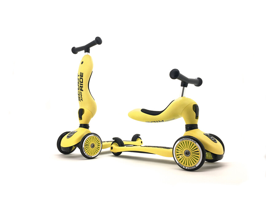 Scoot&Ride kolobežka/odrážadlo HIGHWAYKICK 1 farba:lemon