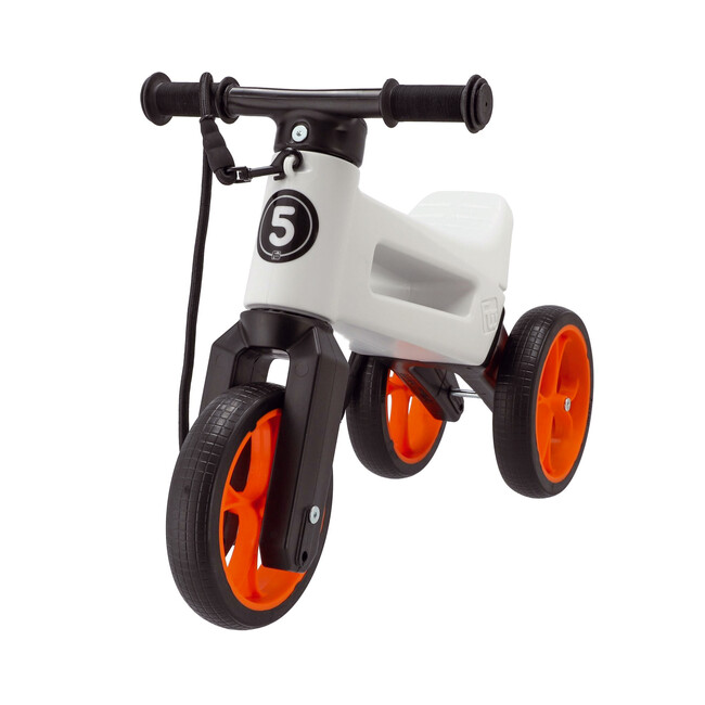 Teddies Odrážadlo FUNNY WHEELS Rider SuperSport 2v1 (v sáčku) farba:biela/oranžová