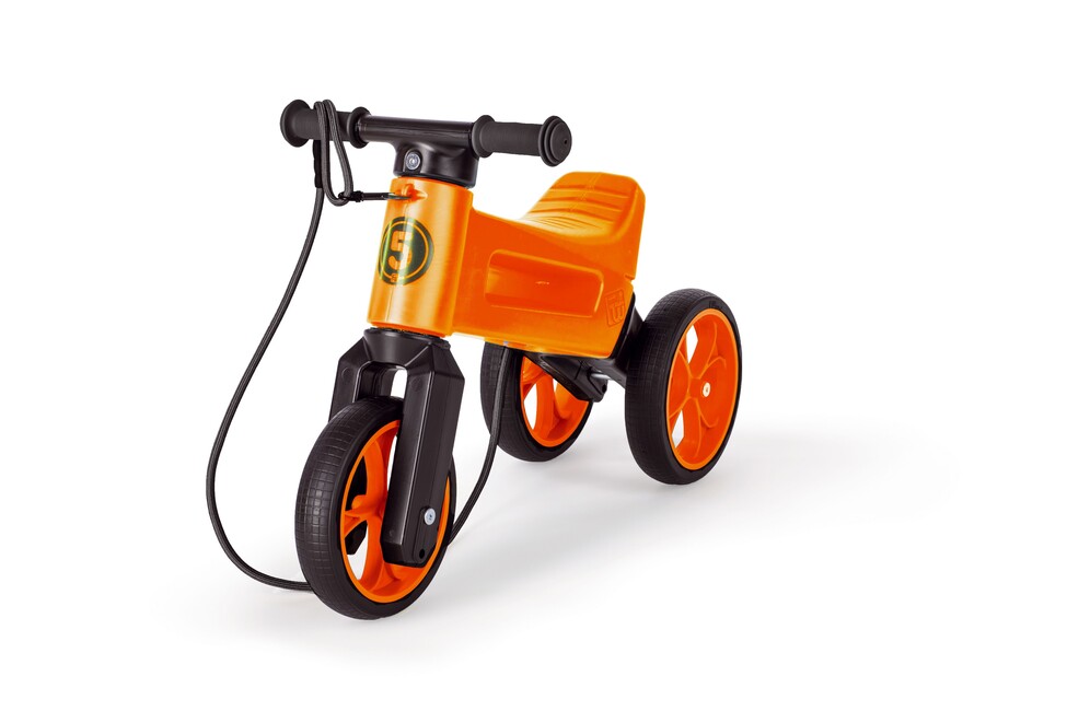 Teddies Odrážadlo FUNNY WHEELS Rider SuperSport 2v1 (v sáčku) farba:oranžová