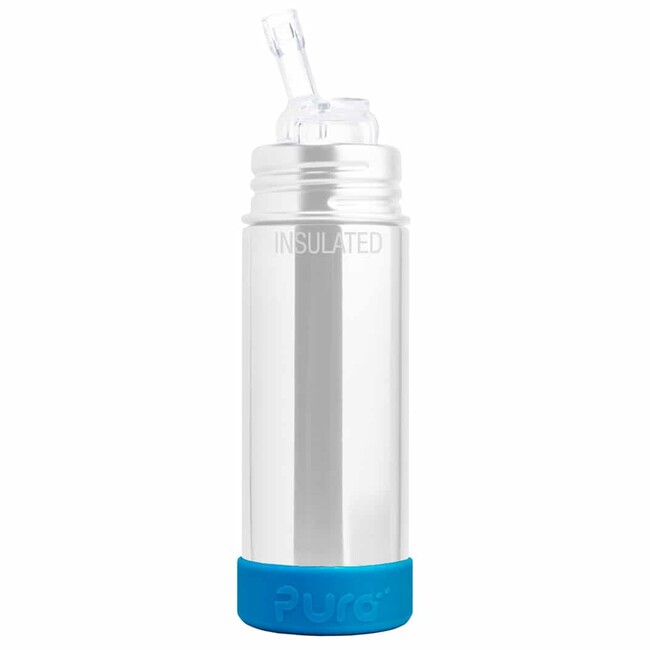 Pura® silikónové chrániče na fľašu 2ks – 150ml, 260ml, 325ml farba:aqua/grey