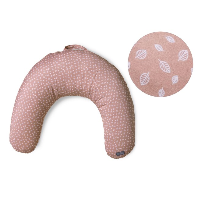 E-shop VINTER & BLOOM Nordic Leaf Dojčiaci vankúš farba:Misty Rose