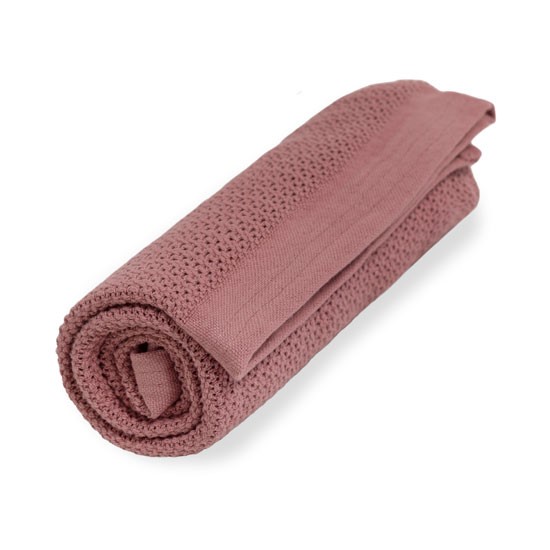 E-shop VINTER & BLOOM Deka Soft Grid Organic farba:evening rose
