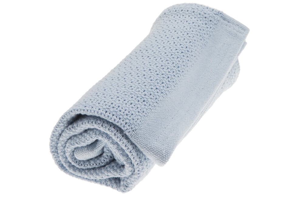E-shop VINTER & BLOOM Deka Soft Grid Organic farba:true blue