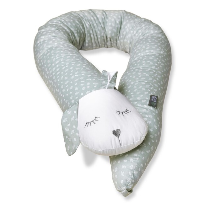 E-shop VINTER & BLOOM Nordic Leaf Mantinel a Dojčiaci vankúš farba:mild green