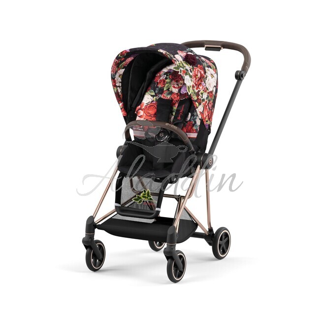 Cybex MIOS športový kočík Spring Blossom dark farba rámu:chrome/brown