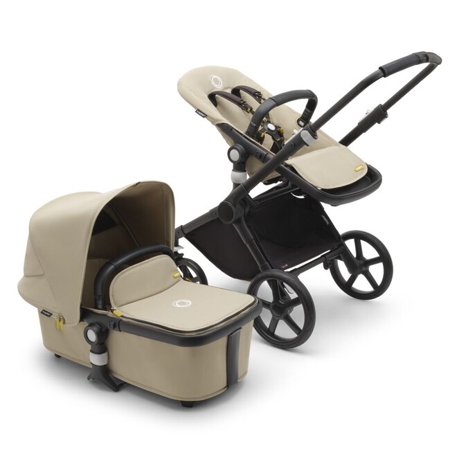 E-shop Bugaboo Fox Cub Complete farba:black/desert beige–desert beige