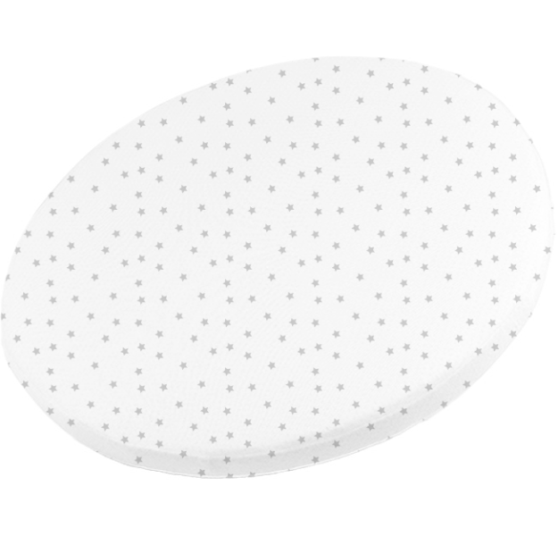 E-shop LevinFelin levin felin detská plachta smart bed mini zo 100 % bavlny farba:hviezdičky sivé na bielom
