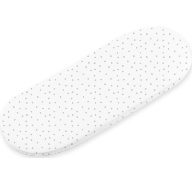 E-shop LevinFelin levin felin detská plachta smart bed maxi zo 100 % bavlny farba:hviezdičky sivé na bielom