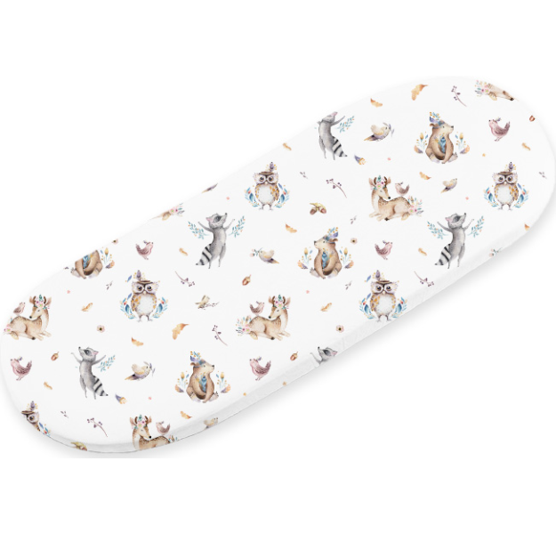E-shop LevinFelin levin felin detská plachta smart bed maxi zo 100 % bavlny farba:Les na bielom