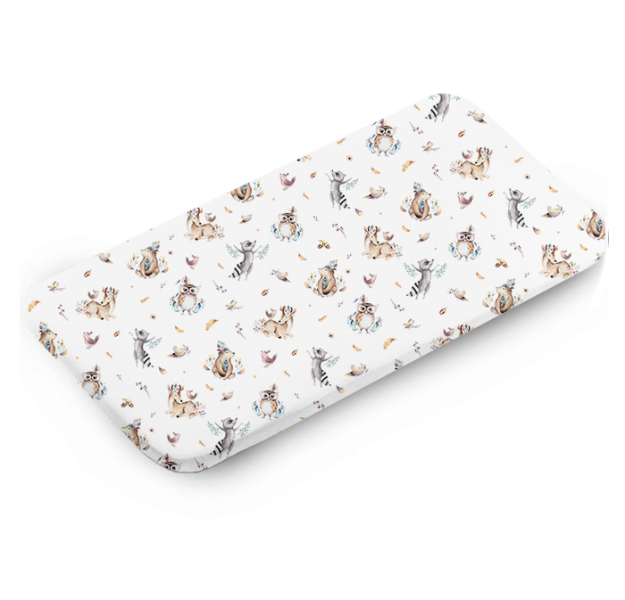 E-shop LevinFelin levin felin Detská plachta 200 × 90 cm zo 100 % bavlny farba:Les na bielom