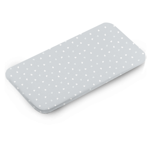 E-shop LevinFelin levin felin Detská plachta 200 × 90 cm zo 100 % bavlny farba:Srdiečka biele na sivom