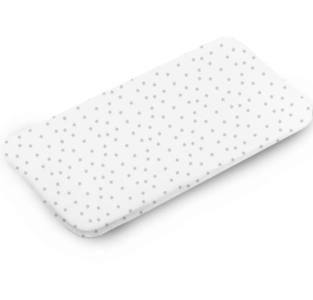 E-shop LevinFelin levin felin detská plachta 140×70 cm zo 100% bavlny farba:hviezdičky sivé na bielom
