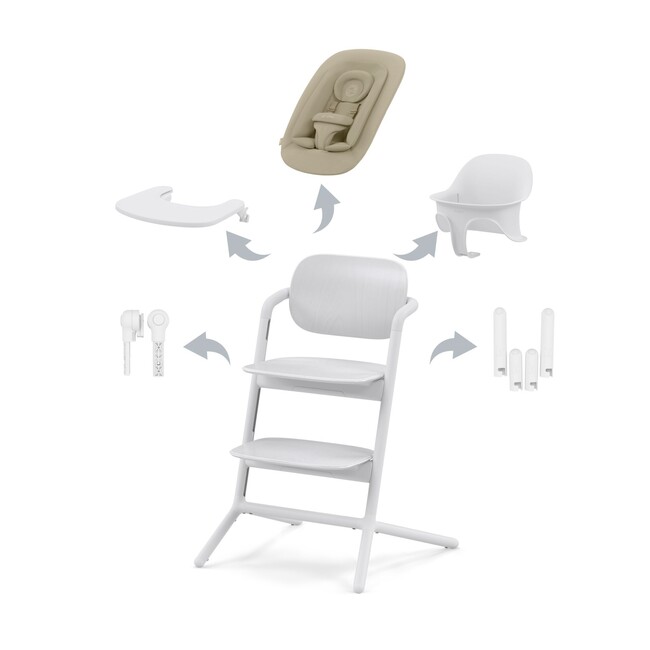 E-shop Cybex stolička Lemo 4v1 farba:all white