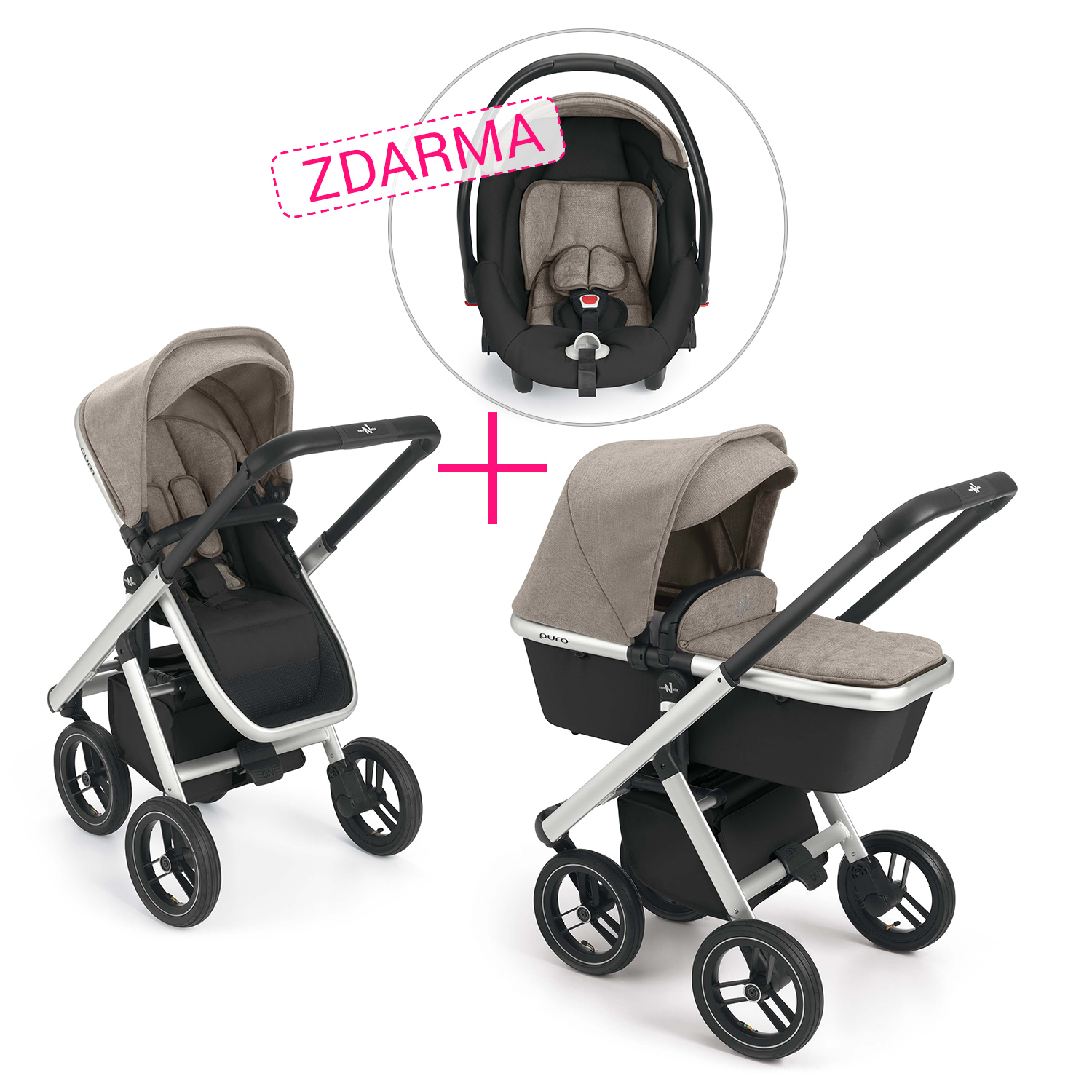 SET Kočík Puro + autosedačka Puro ZDARMA, Col.53A