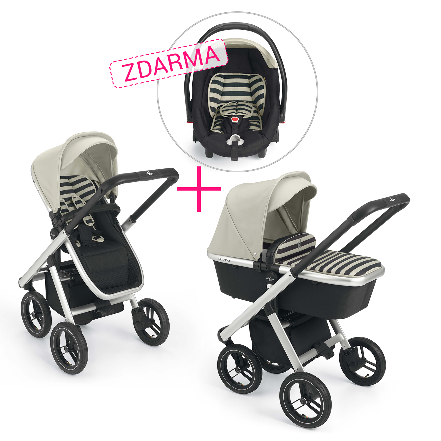 SET Kočík Puro + autosedačka Puro ZDARMA, Col.48A
