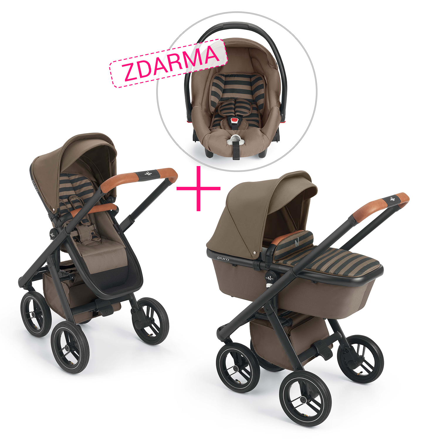 SET Kočík Puro + autosedačka Puro ZDARMA, Col.55A