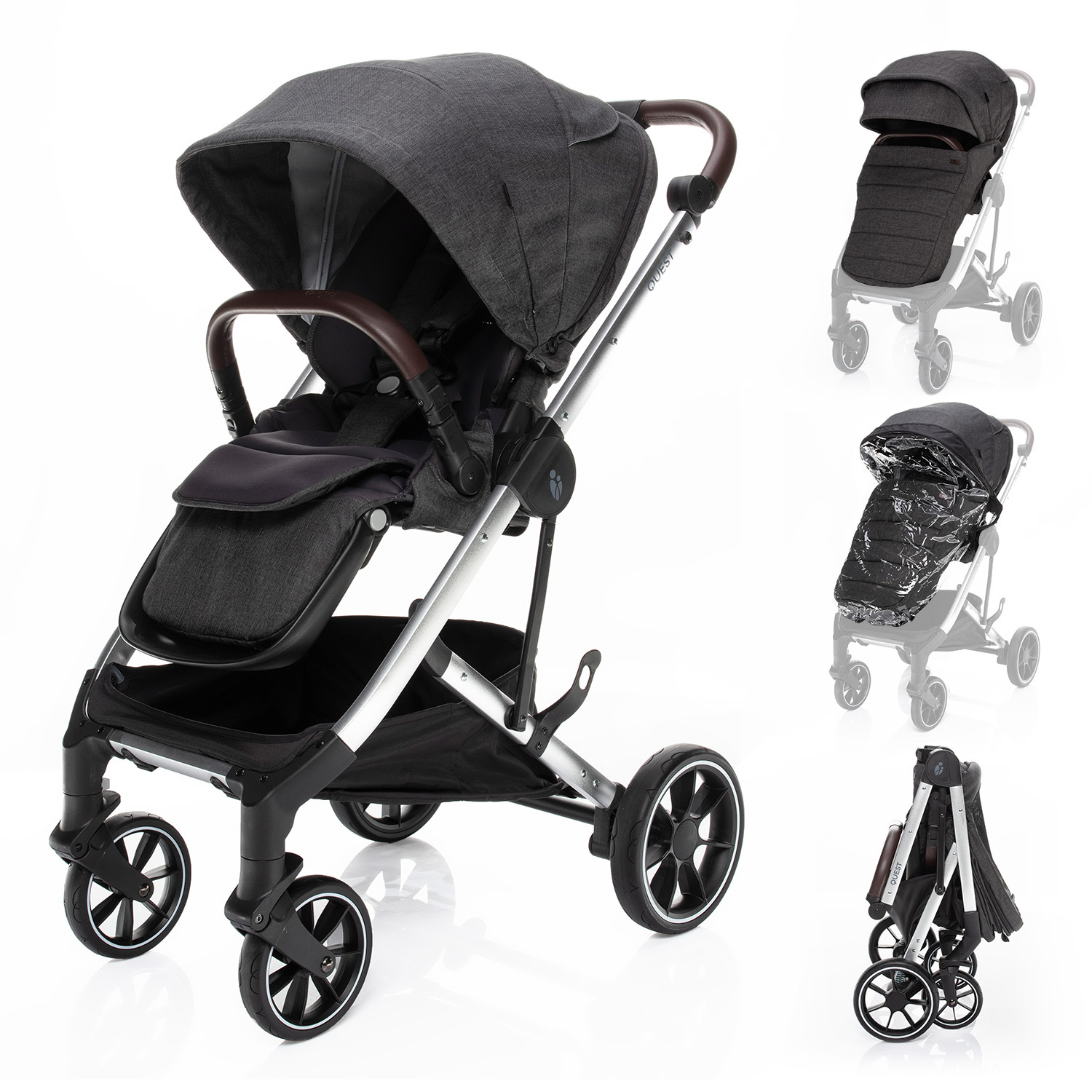 E-shop ZOPA Kočík Quest, Vulcan Black/Silver