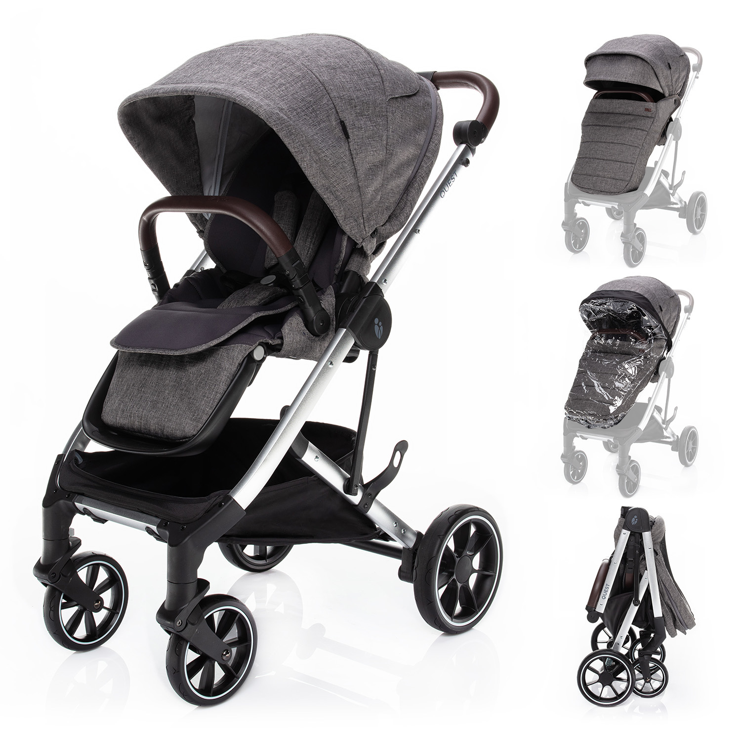 E-shop ZOPA Kočík Quest, Tornado Grey/Silver