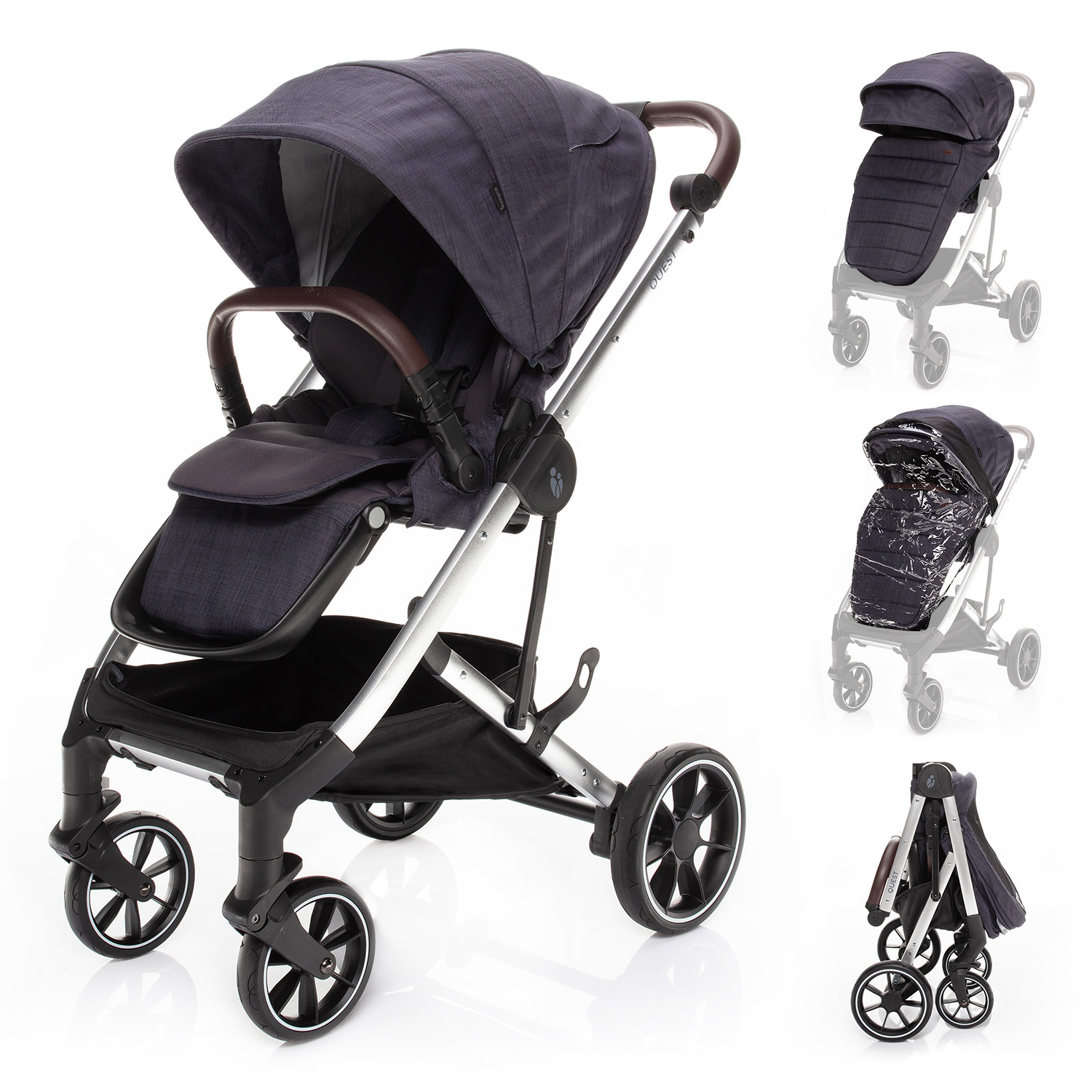 E-shop ZOPA Kočík Quest, Midnight Navy/Silver
