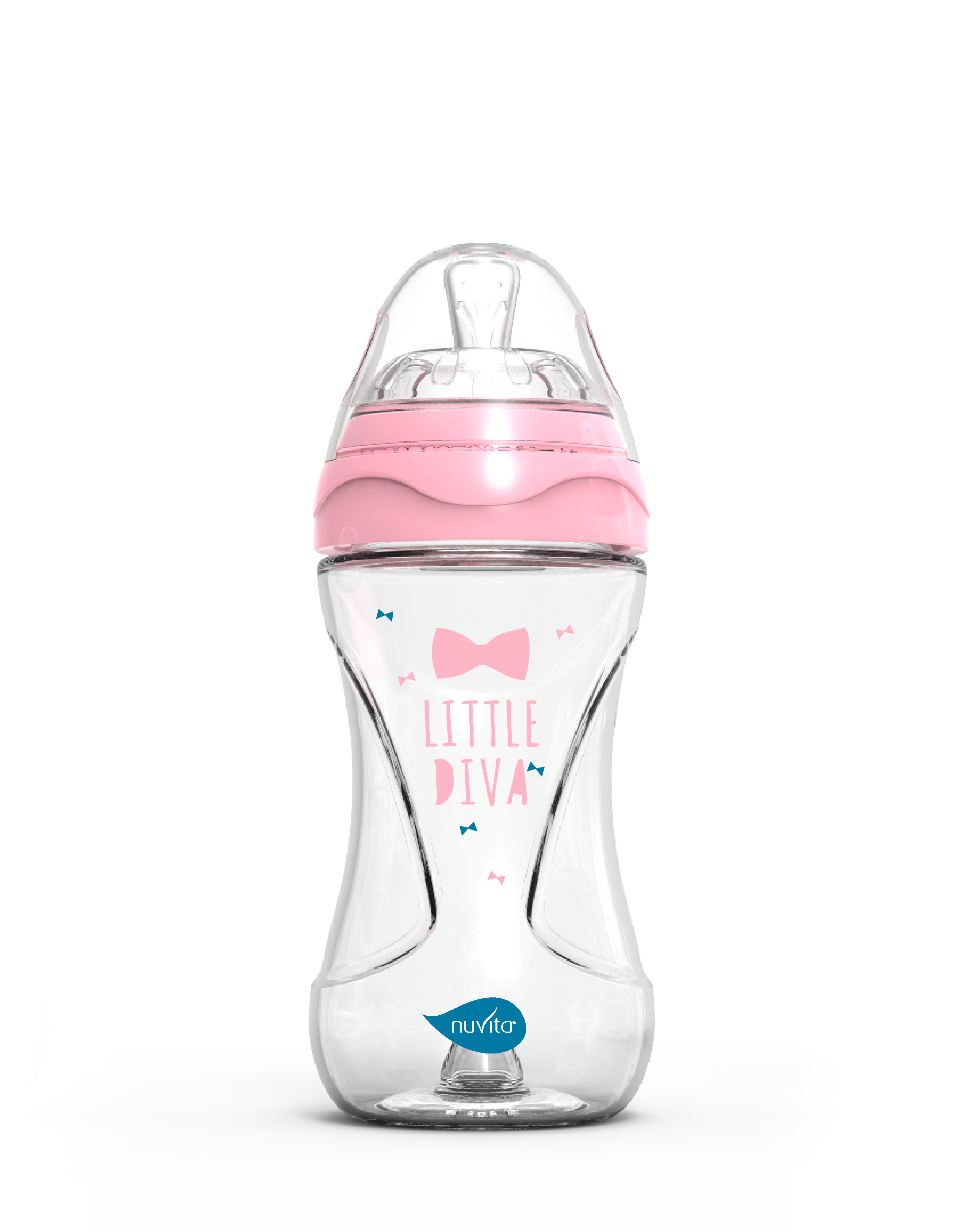 E-shop NUVITA Lahvička 240ml, Glass/Pink GP
