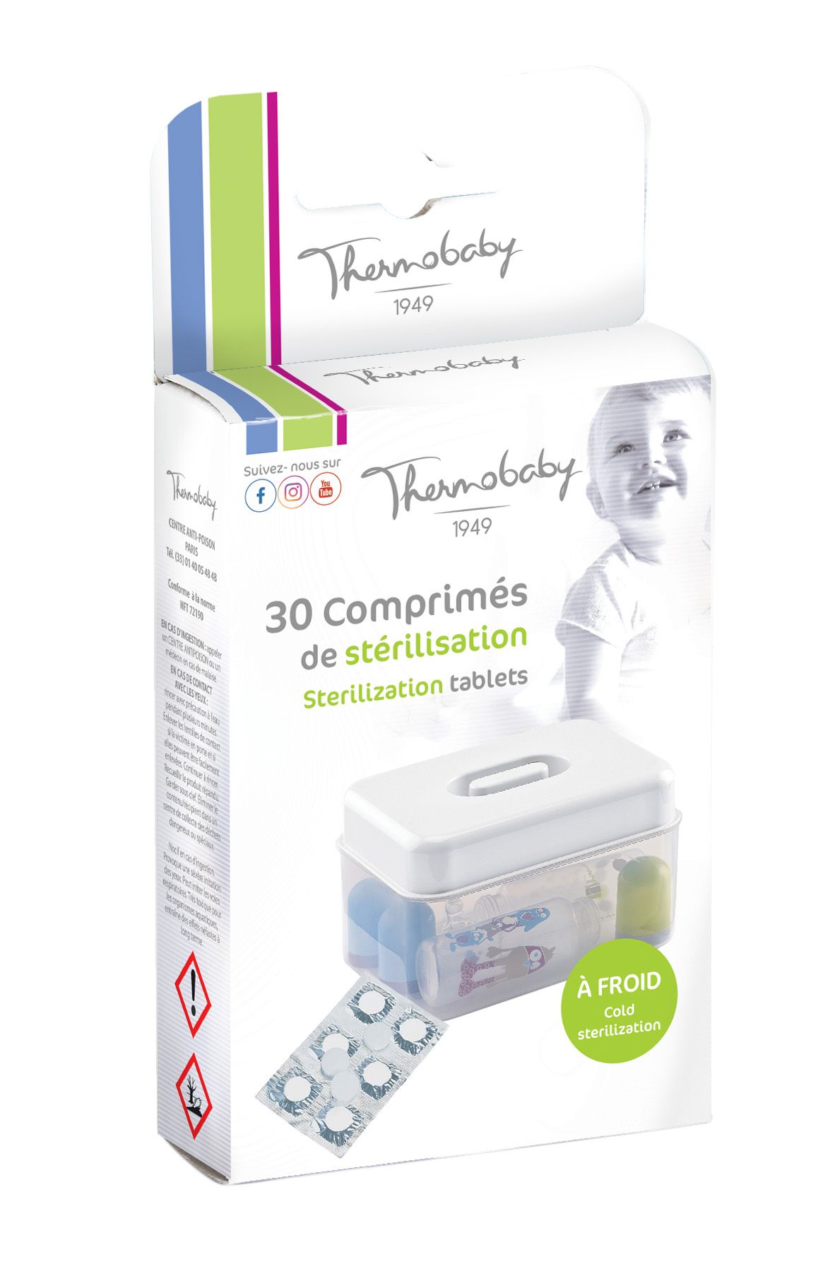 E-shop THERMOBABY Sterilizační tablety 30 ks, White