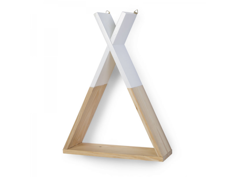 E-shop CHILDHOME Polica na stenu Tipi Natural White