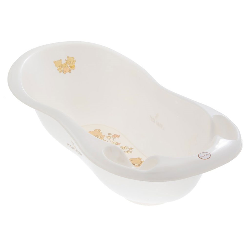 E-shop TEGA Anatomická vanička 102 cm medvedík biely - 9246