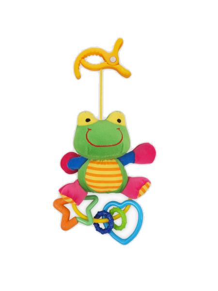 E-shop Plyšová hračka s hrkálkou Baby Mix žabka - 14315