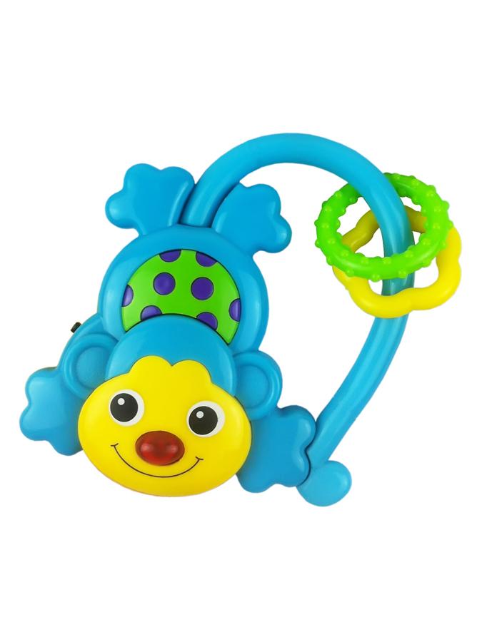 E-shop Detská hrkálka so zvukom Baby Mix Opička modrá - 16824