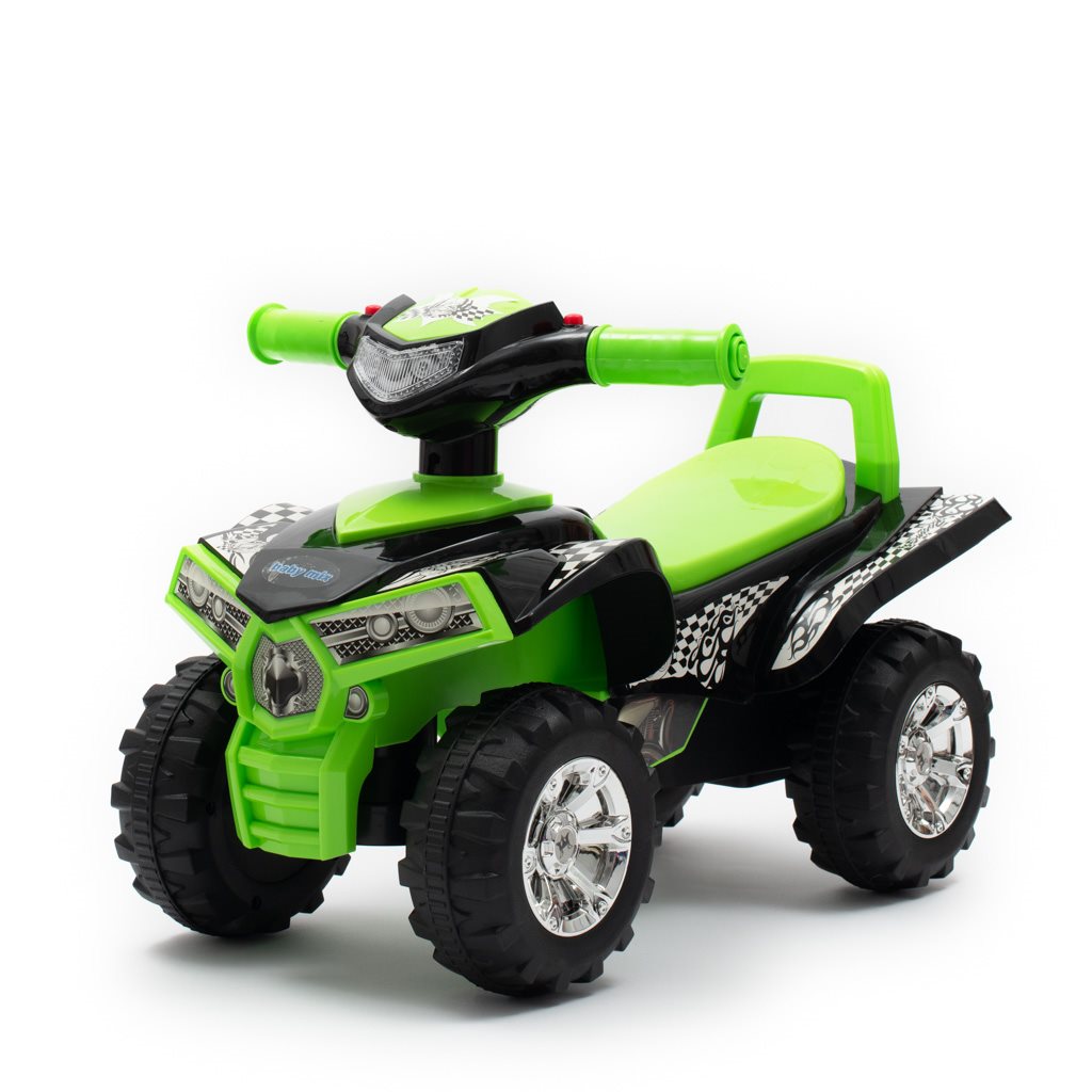 E-shop Detské odrážadlo so zvukom Štvorkolka Baby Mix zelená - 17547
